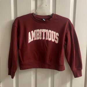 Burgundy Sweatshirt for Girls